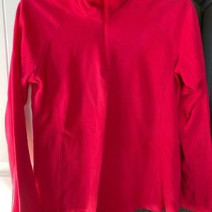 Columbia hot pink fleece pullover. Womens size medium.